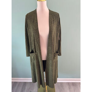 Women's LuLaRoe Sarah Cardigan XS Green